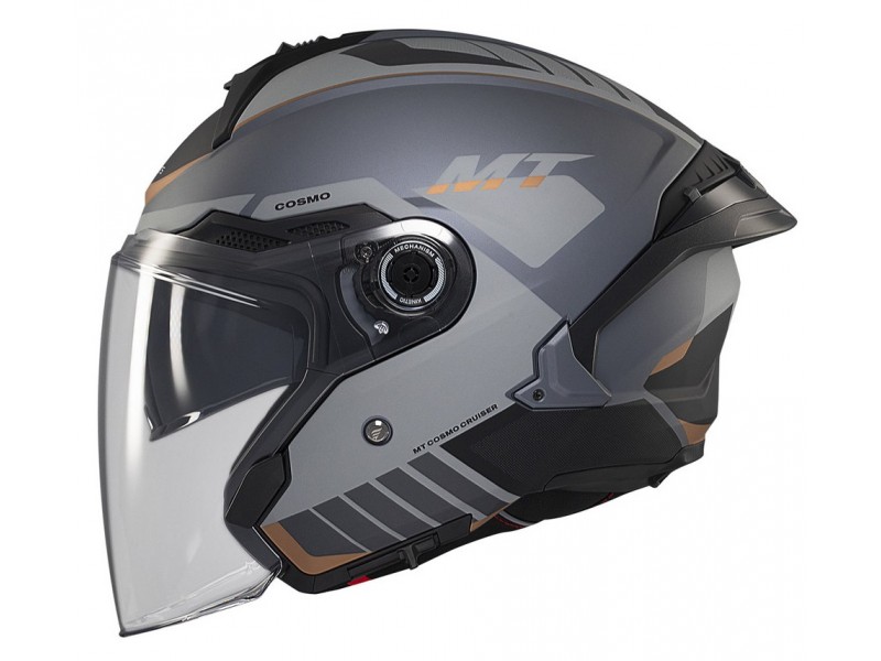 Casca open face motociclete MT Cosmo SV C2 gri mat (ochelari soare integrati) Casca open face motociclete MT Cosmo SV C2 gri mat (ochelari soare integrati)