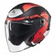 Casca open face motociclete MT Cosmo SV Cruiser B5 rosu mat (ochelari soare integrati)
