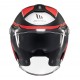 Casca open face motociclete MT Cosmo SV Cruiser B5 rosu mat (ochelari soare integrati)