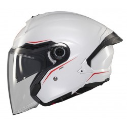 Casca open face motociclete MT Cosmo SV A0 alb lucios (ochelari soare integrati) Casca open face motociclete MT Cosmo SV A0 alb lucios (ochelari soare integrati)
