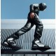 Ghete (cizme) moto Racing Unisex Seventy model SD-BR3 Veloce Pro culoare: negru/alb