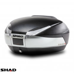 Cutie portbagaj (topcase) Shad model SH48 culoare: negru/titanium (volum: 48 litri) – include placa de montaj