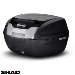 Cutie portbagaj (topcase) Shad model SH40 culoare: negru (volum: 40 litri) – include placa de montaj