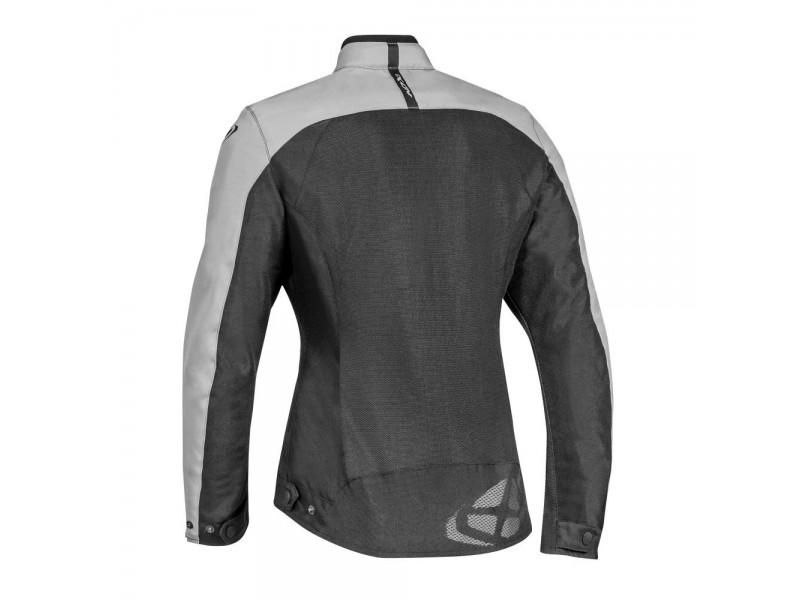 Geaca (jacheta) motociclete femei Racing/Roadster Ixon vara model Orion LS culoare: negru/gri