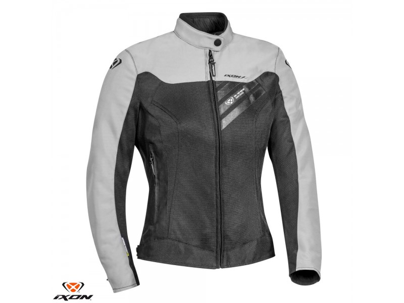 Geaca (jacheta) motociclete femei Racing/Roadster Ixon vara model Orion LS culoare: negru/gri Geaca (jacheta) motociclete femei Racing/Roadster Ixon vara model Orion LS culoare: negru/gri