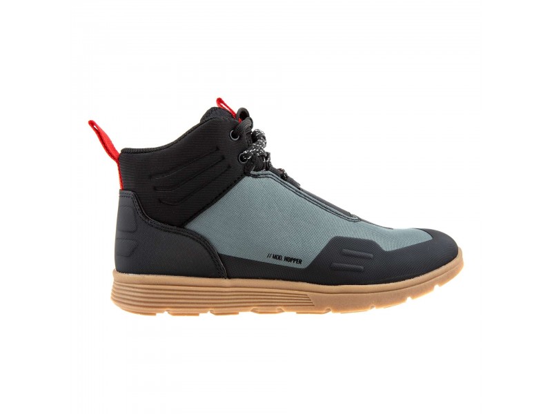 Ghete moto Urban barbati vara Ixon model Hopper MS culoare: verde/negru/rosu