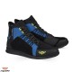 Ghete moto Urban barbati All Season Ixon model Freaky WP MS culoare: negru/albastru/galben (100% waterproof)