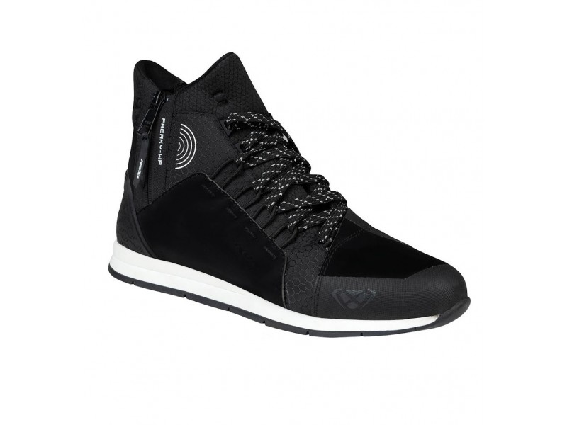Ghete moto Urban barbati All Season Ixon model Freaky WP MS culoare: negru/alb (100% waterproof)