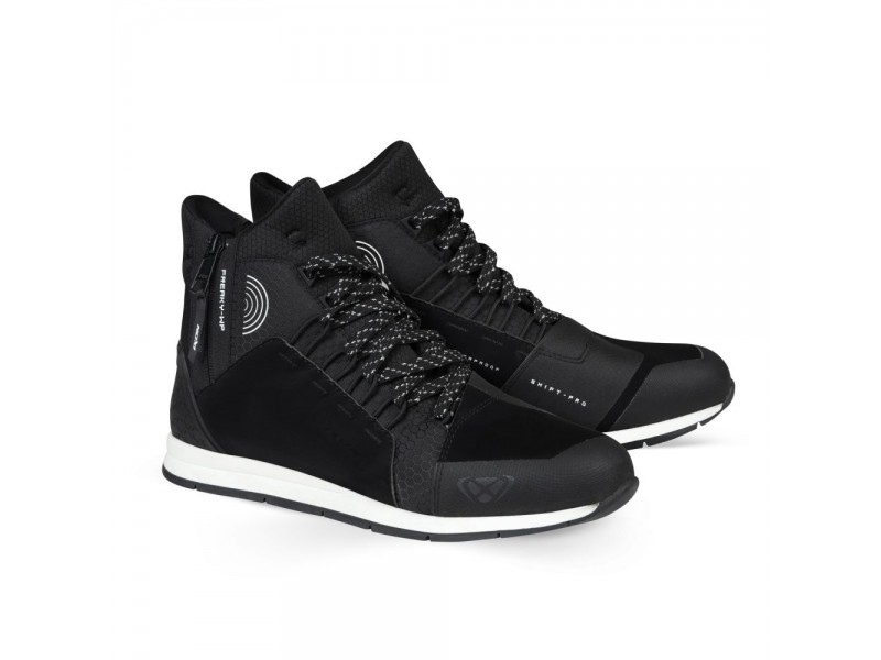 Ghete moto Urban barbati All Season Ixon model Freaky WP MS culoare: negru/alb (100% waterproof)
