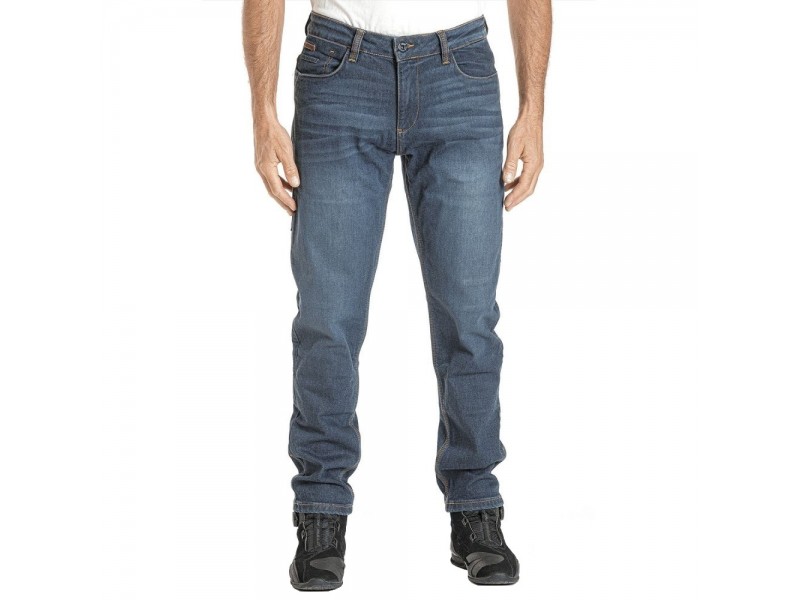 Blugi (jeans) moto barbati Ixon model Alex culoare: albastru aqua (Cordura® Denim)