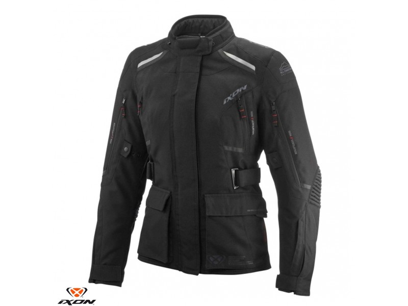 Geaca, jacheta, motociclete, femei, Touring, Adventure, Ixon, All season, model, Midgard, LS, culoare, negru