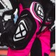 Costum (combinezon) motociclete femei piele Ixon vara model Vortex 3 LS culoare: negru/roz/alb Costum (combinezon) motociclete femei piele Ixon vara model Vortex 3 LS culoare: negru/roz/alb