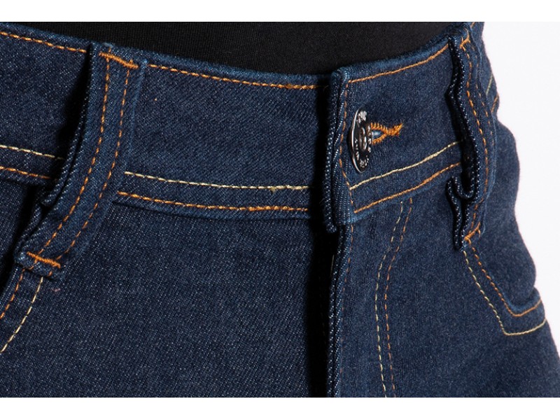 Blugi (jeans) moto barbati Ixon model Kevin culoare: albastru inchis (Cordura® Denim)