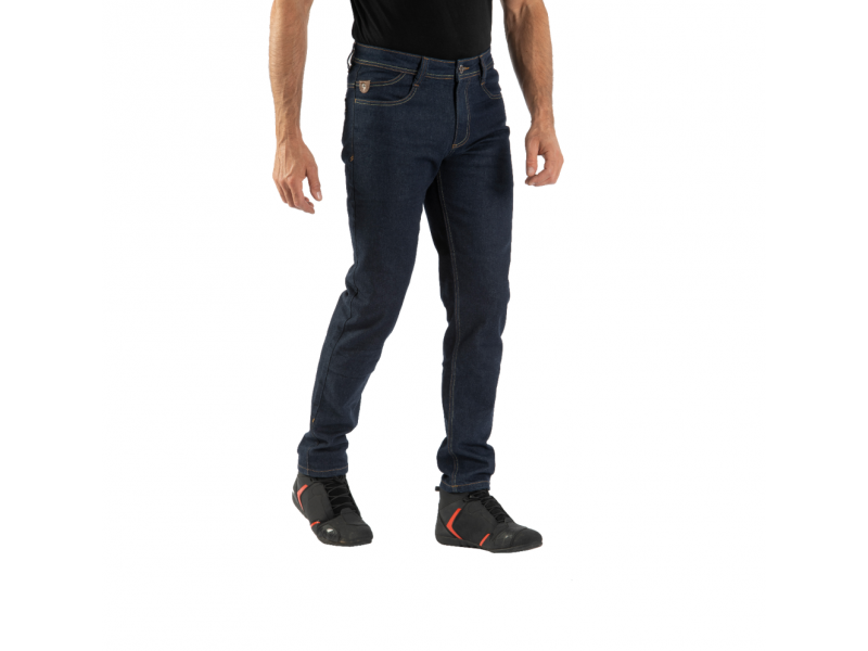 Blugi (jeans) moto barbati Ixon model Kevin culoare: albastru inchis (Cordura® Denim)