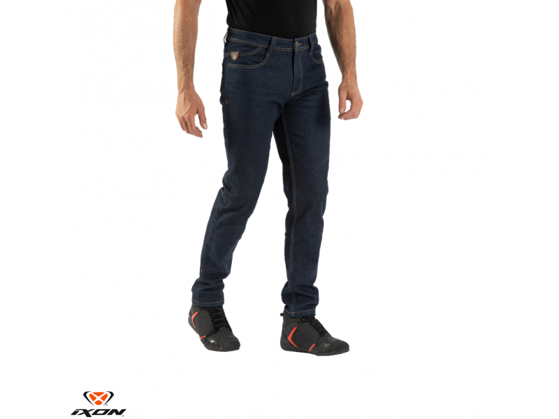 Blugi (jeans) moto barbati Ixon model Kevin culoare: albastru inchis (Cordura® Denim)