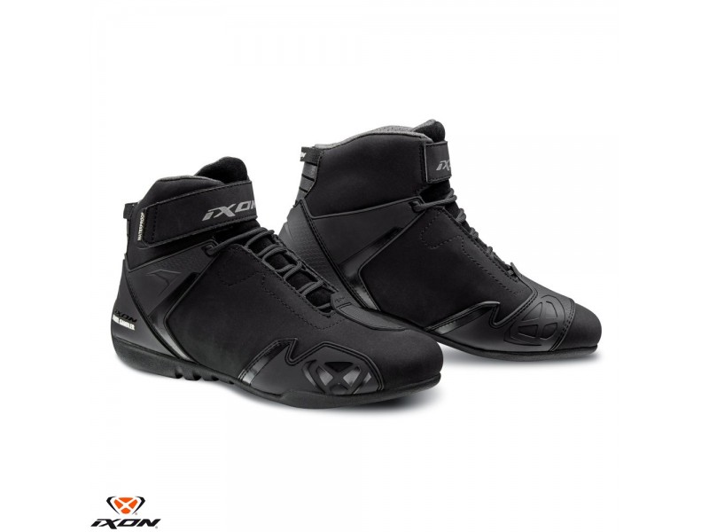 Ghete moto Roadster femei All Season Ixon model Gambler WP LS culoare: negru (100% waterproof)