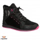 Ghete moto Urban femei All Season Ixon model Freaky WP LS culoare: negru/fuchsia (roz) (100% waterproof)