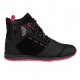 Ghete moto Urban femei All Season Ixon model Freaky WP LS culoare: negru/fuchsia (roz) (100% waterproof)