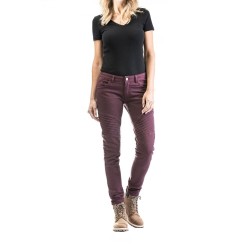 Blugi (jeans) moto femei Ixon model Vicky culoare: burgundy (visiniu) (Cordura® Denim)