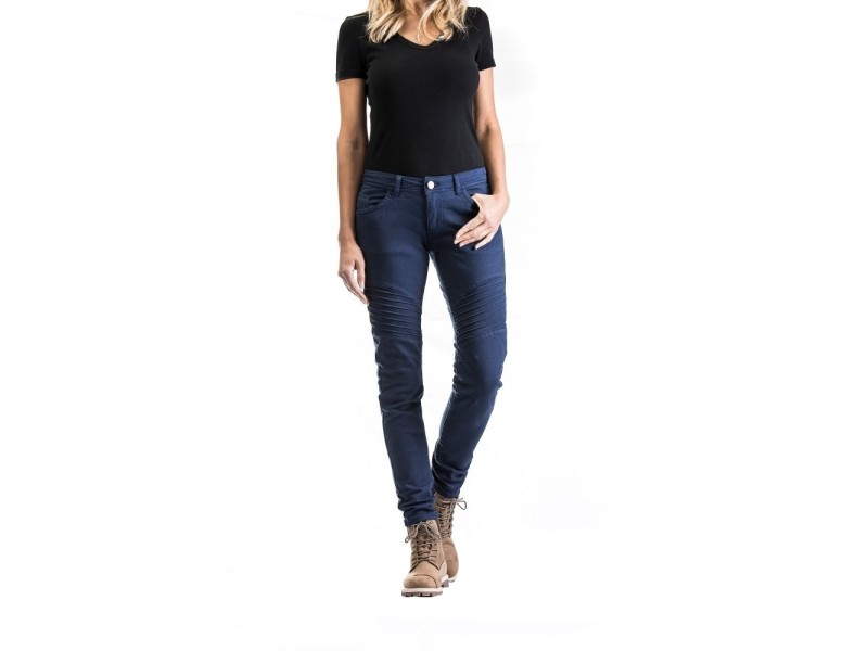Blugi (jeans) moto femei Ixon model Vicky culoare: Navy (albastru) (Cordura® Denim)
