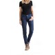 Blugi (jeans) moto femei Ixon model Vicky culoare: Navy (albastru) (Cordura® Denim)