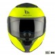 Casca modulabila MT Atom 2 SV A3 galben fluor lucios (ochelari soare integrati) Pinlock Ready - tip viziera: MT-V-35