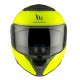Casca modulabila MT Atom 2 SV A3 galben fluor lucios (ochelari soare integrati) Pinlock Ready - tip viziera: MT-V-35