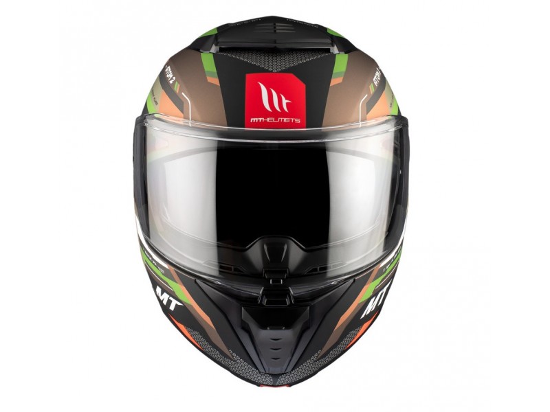 Casca modulabila MT Atom 2 SV Bast A6 military (maro/verde mat) (ochelari soare integrati) Pinlock Ready - tip viziera: MT-V-35