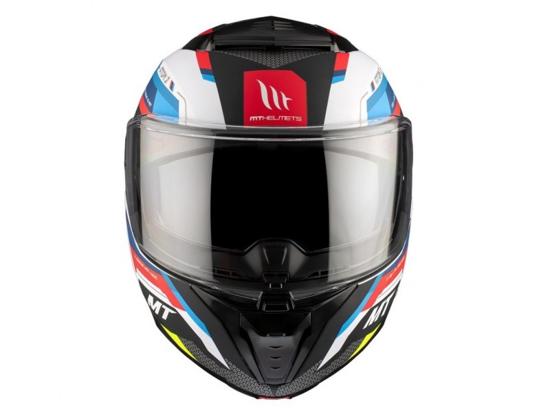 Casca modulabila MT Atom 2 SV Bast A0 alb/rosu/albastru lucios (ochelari soare integrati) Pinlock Ready - tip viziera: MT-V-35 Casca modulabila MT Atom 2 SV Bast A0 alb/rosu/albastru lucios (ochelari soare integrati) Pinlock Ready - tip viziera: MT-V-35