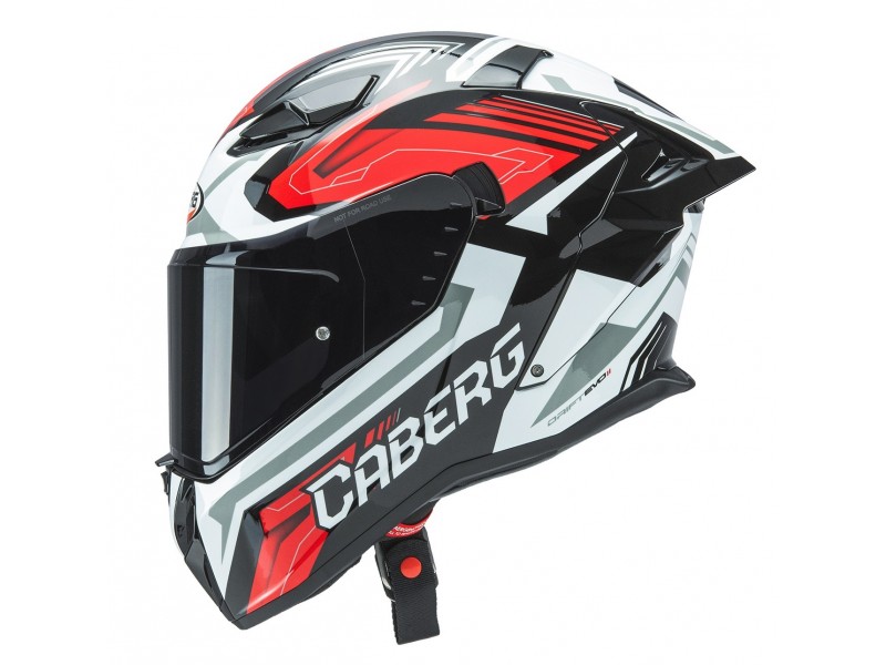 Casca integrala Caberg model Drift Evo II SV Jarama G0 negru/alb/rosu lucios Pinlock ready - lentila Pinlock inclusa