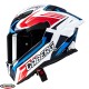 Casca integrala Caberg model Drift Evo II SV Jarama H7 alb/rosu/albastru lucios Pinlock ready - lentila Pinlock inclusa