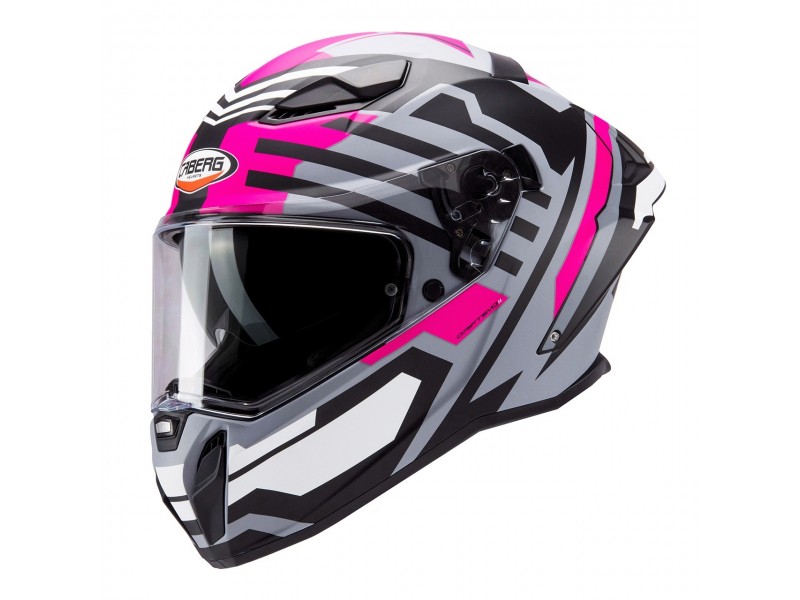 Casca integrala Caberg model Drift Evo II SV Horizon N6 gri/negru/fuchsia mat Pinlock ready - lentila Pinlock inclusa
