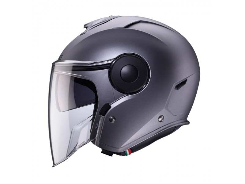 Casca open face (jet) Caberg model Soho SV 91 gun metal (titanium) mat