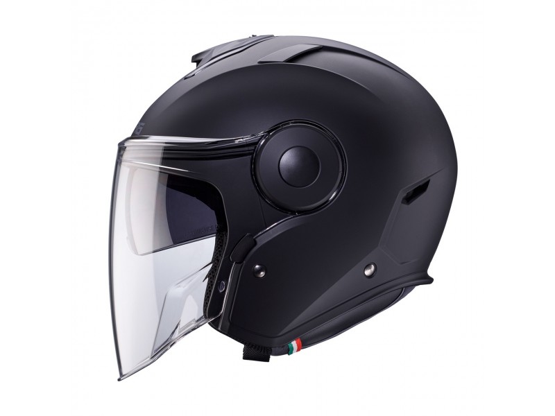 Casca open face (jet) Caberg model Soho SV 17 negru mat