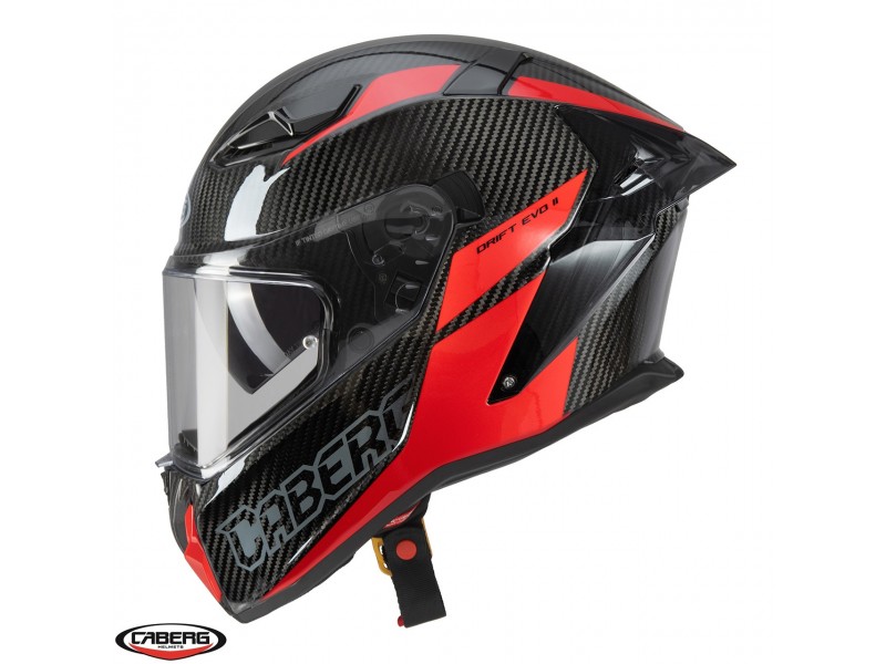 Casca integrala Caberg model Drift Evo II Carbon Nova N5 rosu Pinlock ready - lentila Pinlock