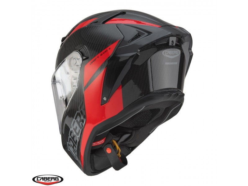 Casca integrala Caberg model Drift Evo II Carbon Nova N5 rosu Pinlock ready - lentila Pinlock
