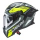 Casca integrala Caberg model Drift Evo II SV Jarama L6 negru/gri/galben fluor mat Pinlock ready - lentila Pinlock inclusa