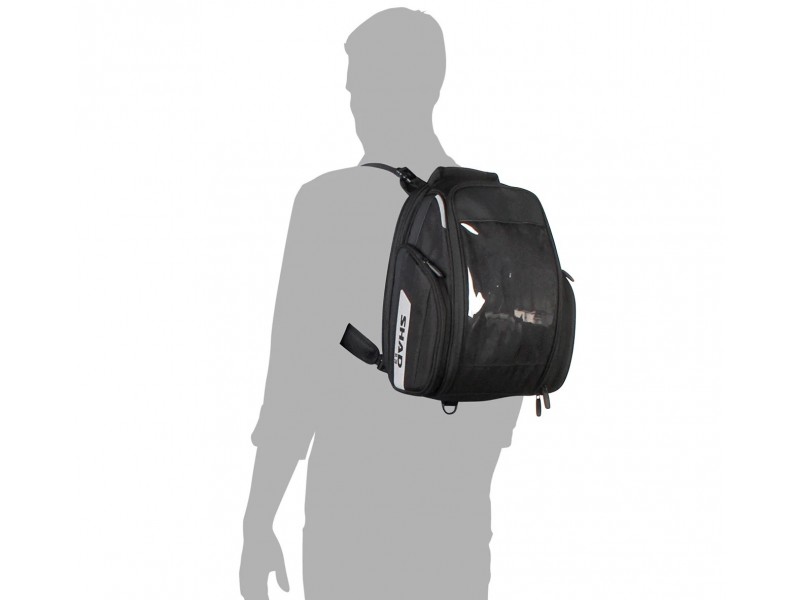 Geanta rezervor motocicleta Shad - model SL20F Tank Bag (20L) (fixare cu cureluse) - culoare: negru