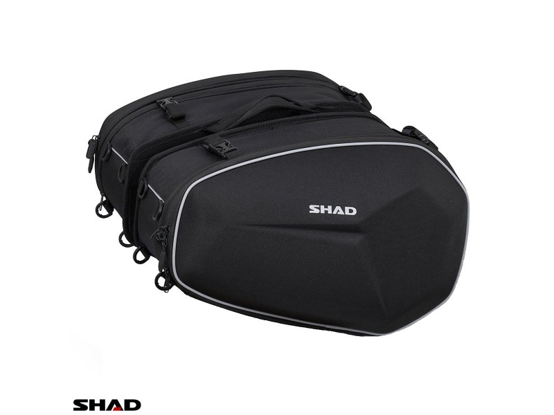 Set genti laterale Shad model E48 - culoare: negru (volum total: 46-58L) Set genti laterale Shad model E48 - culoare: negru (volum total: 46-58L)