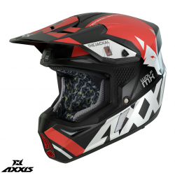 Casca off road motociclete Axxis model Wolf Jackal B5 rosu lucios Casca off road motociclete Axxis model Wolf Jackal B5 rosu lucios