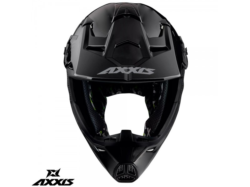 Casca off road motociclete Axxis model Wolf A1 negru mat