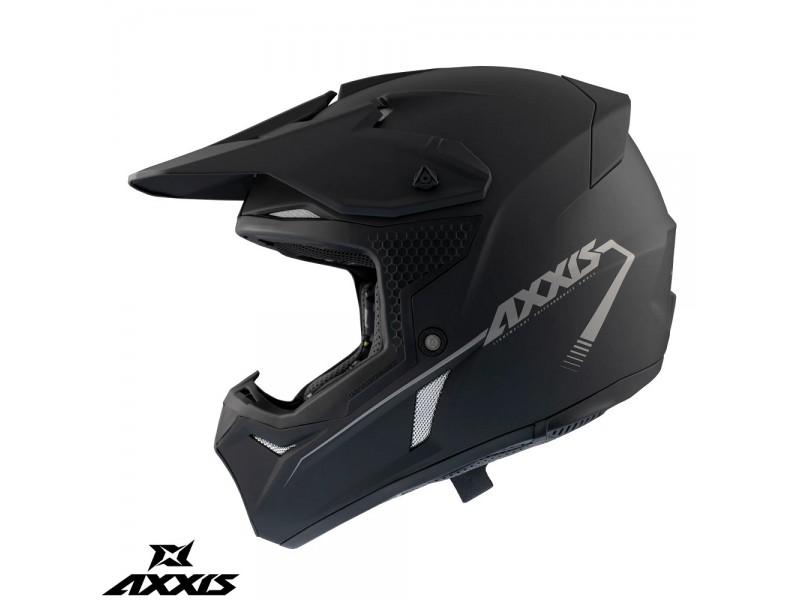 Casca off road motociclete Axxis model Wolf A1 negru mat