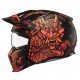 Casca MT Streetfighter SV S B5 Hellish rosu mat (ochelari soare integrati) - masca (protectie) barbie si cozoroc detasabile