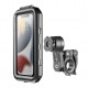Suport telefon Interphone model Quiklox Armor Pro - carcasa universala - montaj pe ghidon - waterproof - diagonala maxima smartphone: 6.5 inch