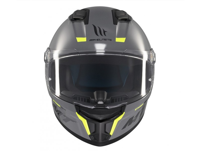 Casca integrala MT Stinger 2 A12 gri lucios - tip viziera: MT-V-28B