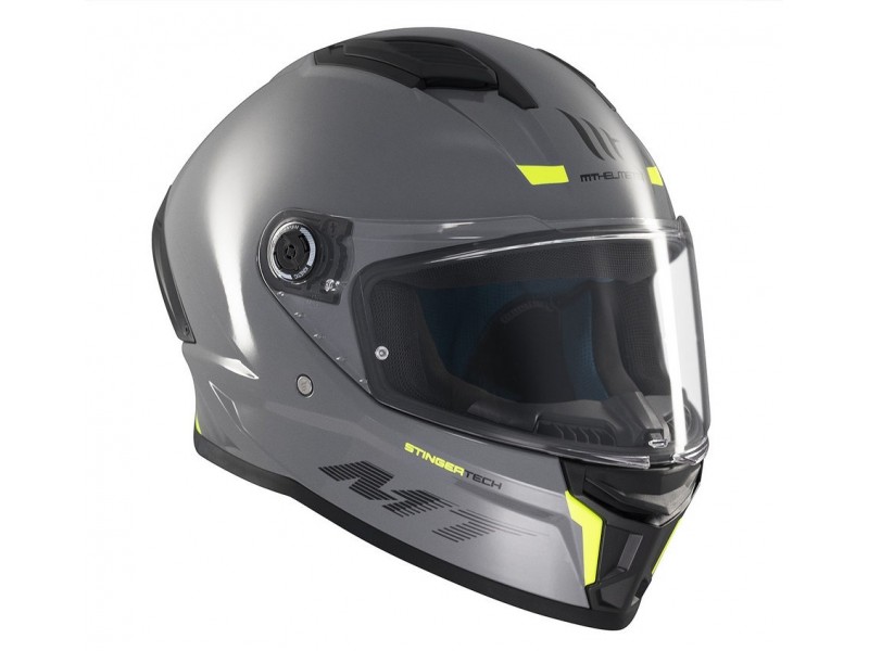 Casca integrala MT Stinger 2 A12 gri lucios - tip viziera: MT-V-28B