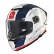 Casca integrala MT Thunder 4 SV Treads C7 alb/rosu/albastru lucios (ochelari soare integrati)