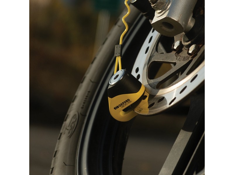 Lacat antifurt blocare disc frana Oxford Scoot XD5 - culoare: galben Lacat antifurt blocare disc frana Oxford Scoot XD5 - culoare: galben
