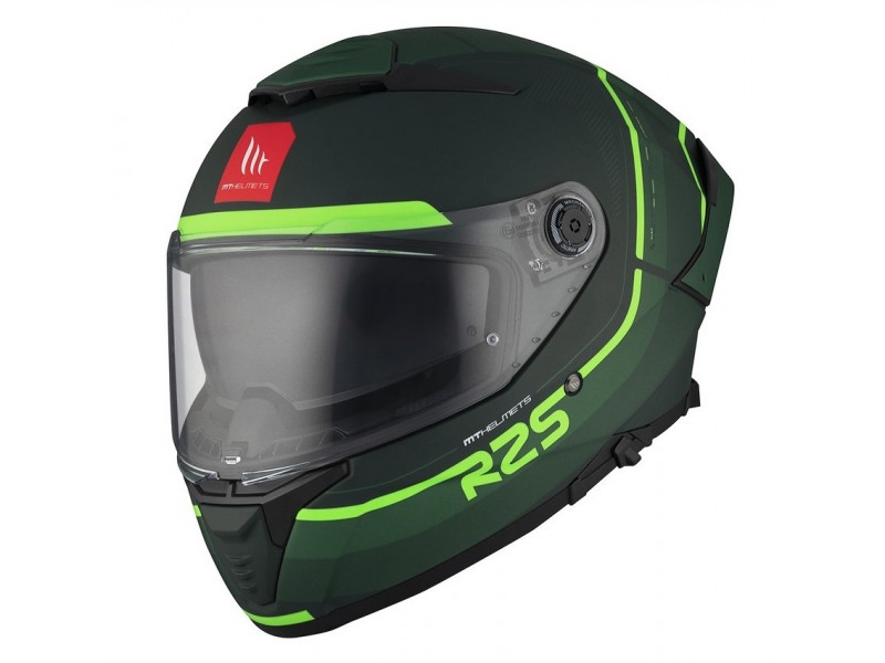 Casca integrala MT Thunder 4 SV R25 C6 Verde Mat (ochelari soare integrati)