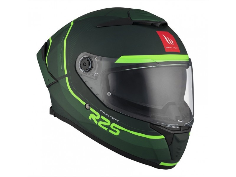 Casca integrala MT Thunder 4 SV R25 C6 Verde Mat (ochelari soare integrati)